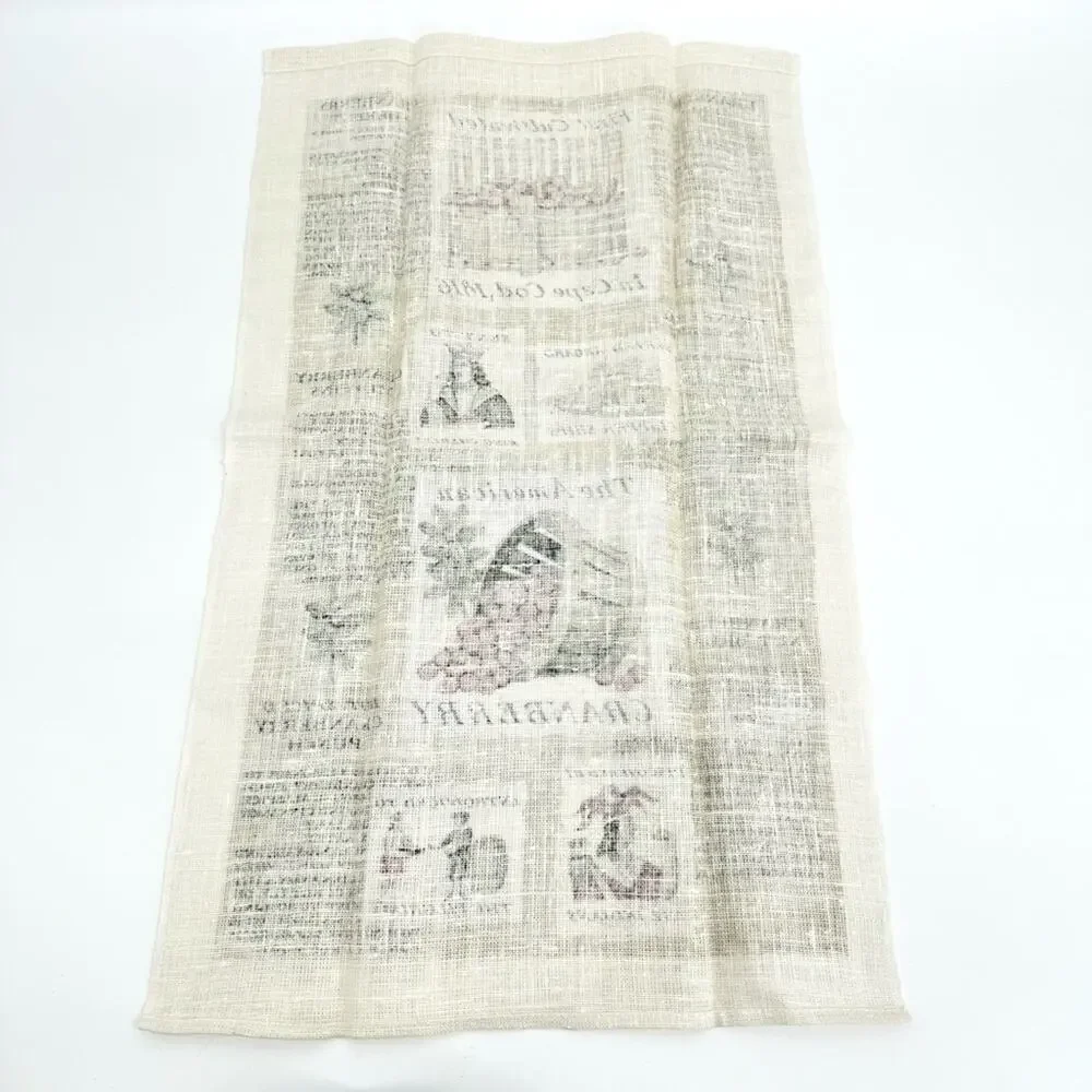 New Kay Dee Vintage 100% Linen The American Cranberry Kitchen‎ Towel
